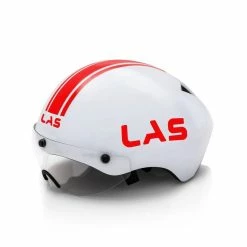 LAS TT Crono Helmet - White/Red