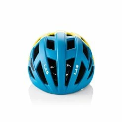 LAS Enigma Helmet - Matt Petrol Blue/Yellow -Cycling Accessories Shop 124 Enigma Blue Yell B M