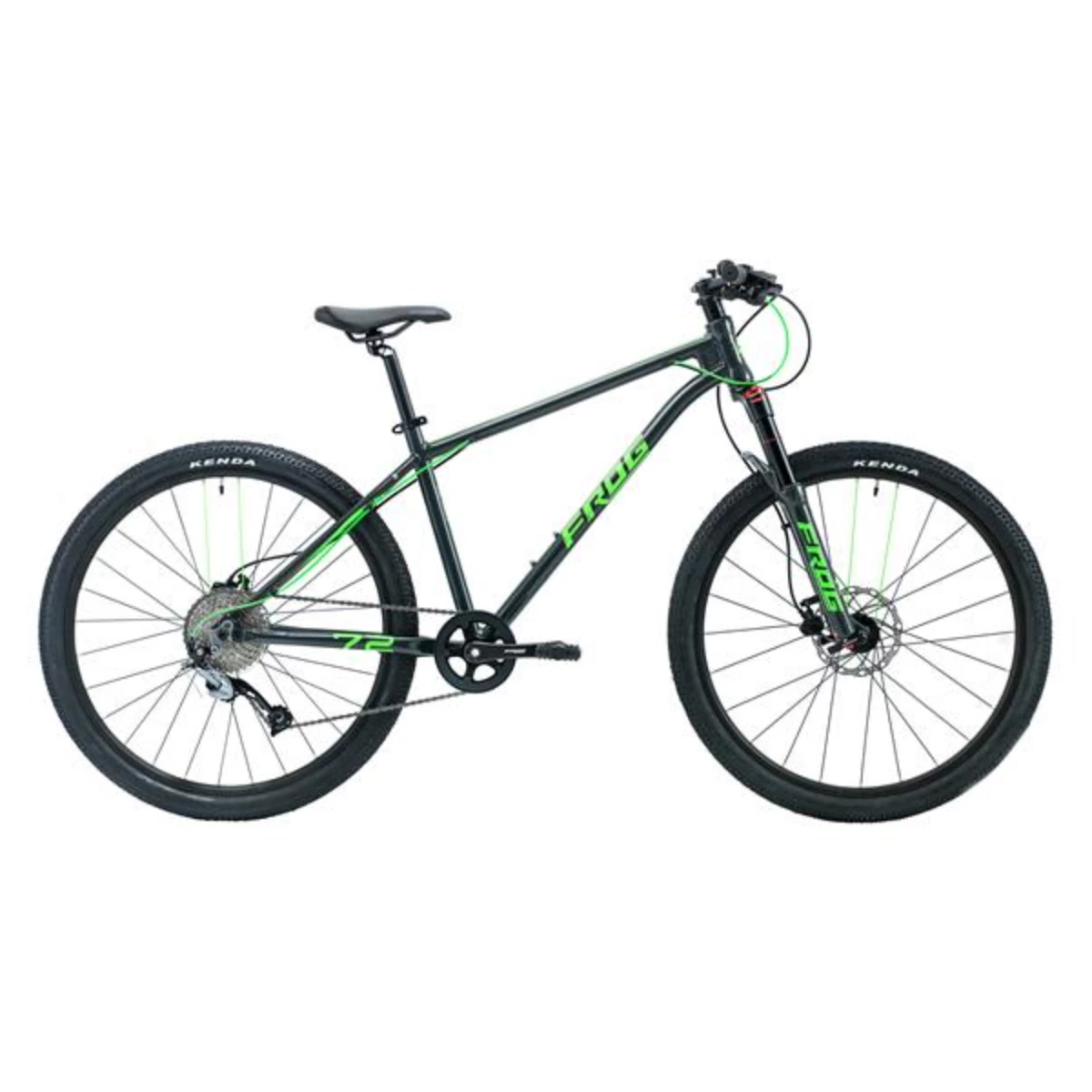 Frog MTB 72 Kids Bike - Metallic Grey/Neon Green 3 Frog MTB 72 Kids Bike - Metallic Grey/Neon Green