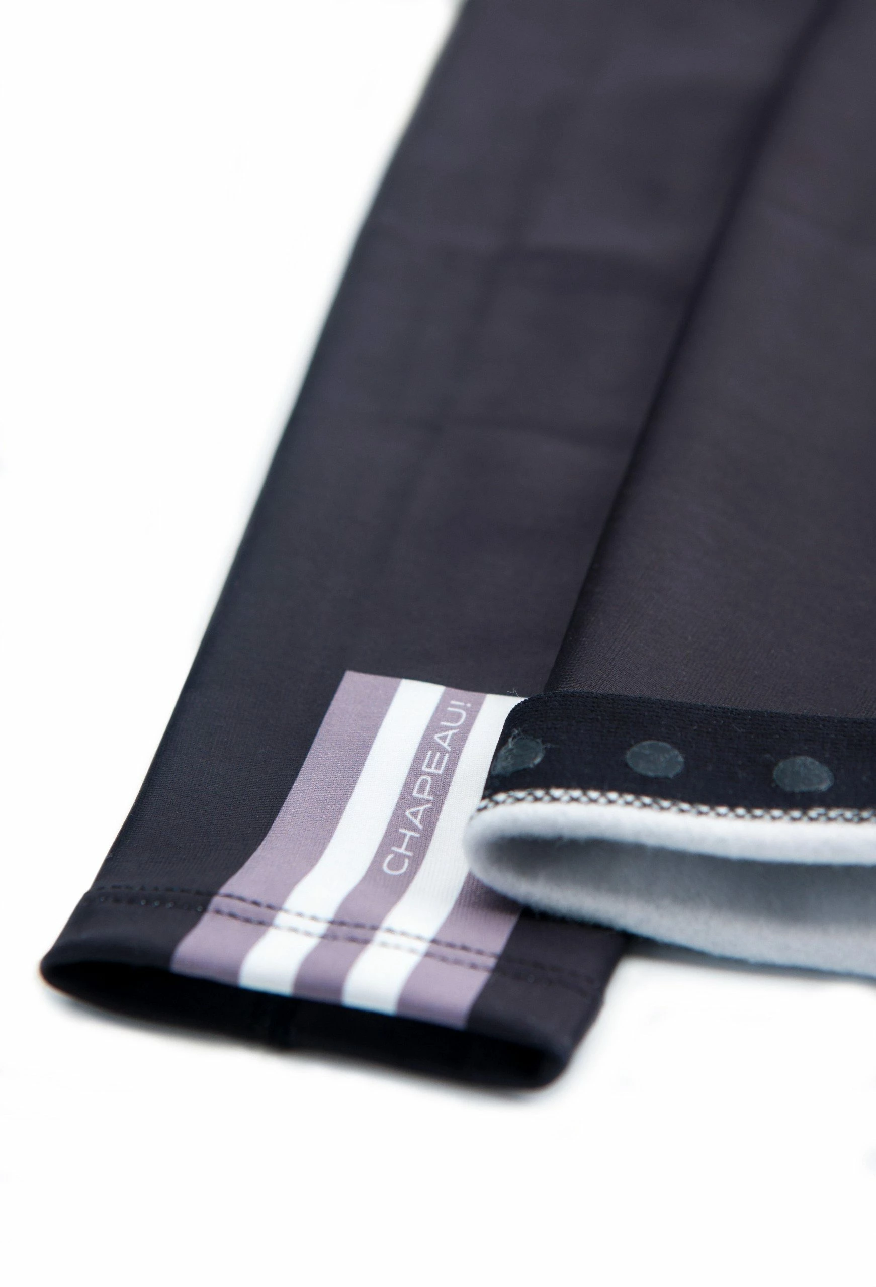 Chapeau! Arm Warmer - Stripe, Black/Ash/White 4 Chapeau! Arm Warmer - Stripe, Black/Ash/White - Image 2