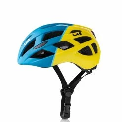 LAS Enigma Helmet - Matt Petrol Blue/Yellow -Cycling Accessories Shop 1795 Enigma Blue Yell E R