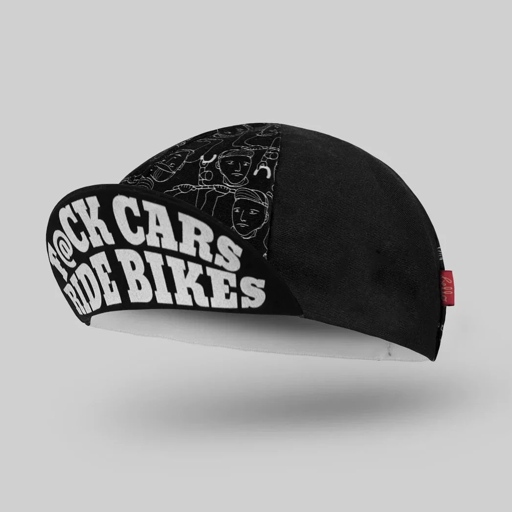 Bello Cotton Cycling Cap - F@CK CARS RIDE BIKES 3 Bello Cotton Cycling Cap - F@CK CARS RIDE BIKES