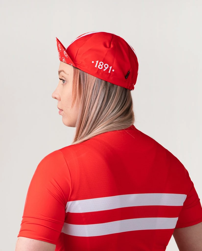 Milltag Cycling Weekly Heritage Cap - Red 4 Milltag Cycling Weekly Heritage Cap - Red - Image 2