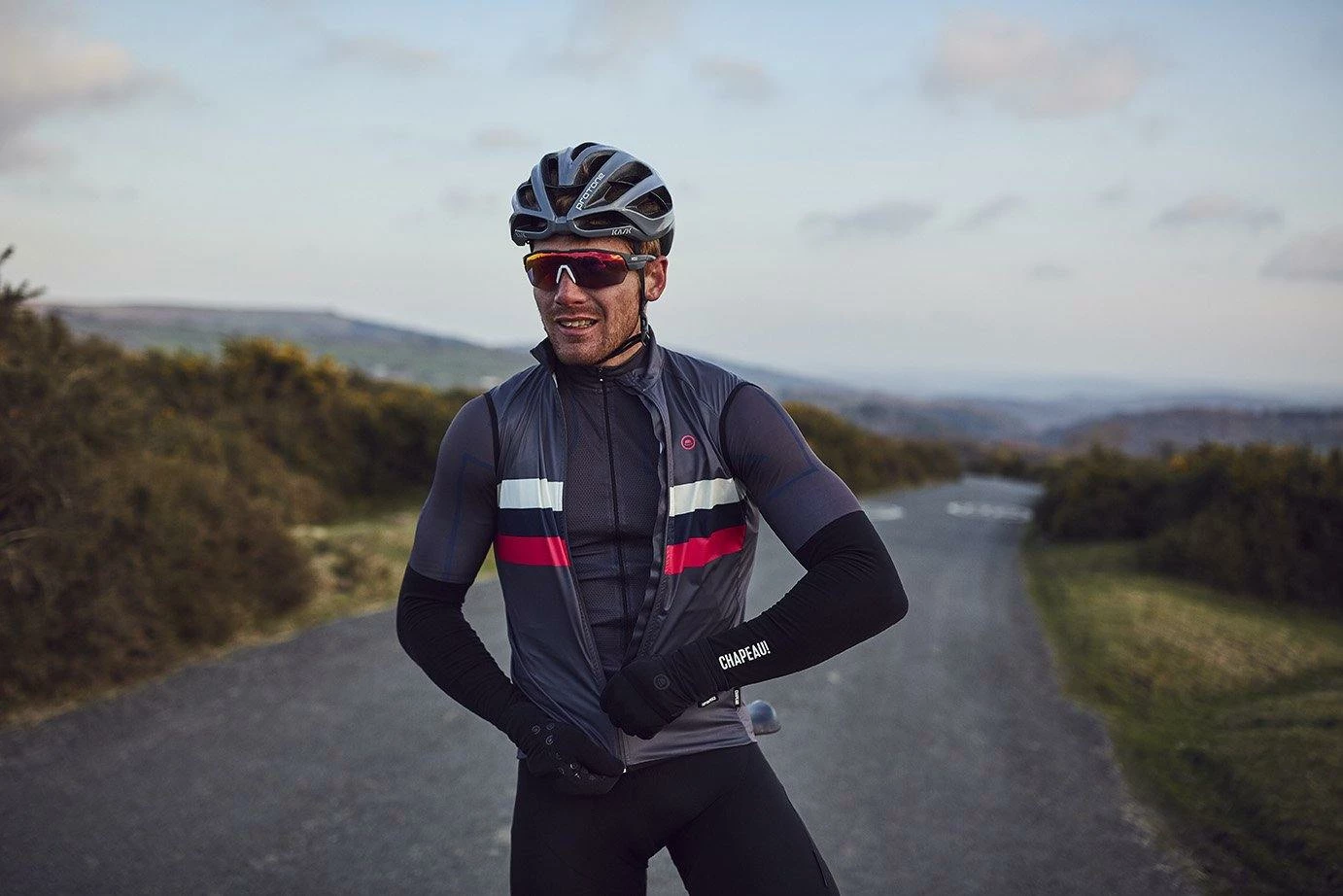 Chapeau! Club Stripe Gilet - Flint Grey 6 Chapeau! Club Stripe Gilet - Flint Grey - Image 4