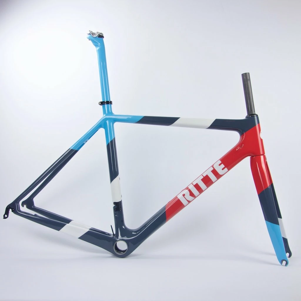 Ritte Ace Carbon Road Frameset (Rim Brake) - Red Tri Color 3 Ritte Ace Carbon Road Frameset (Rim Brake) - Red Tri Color