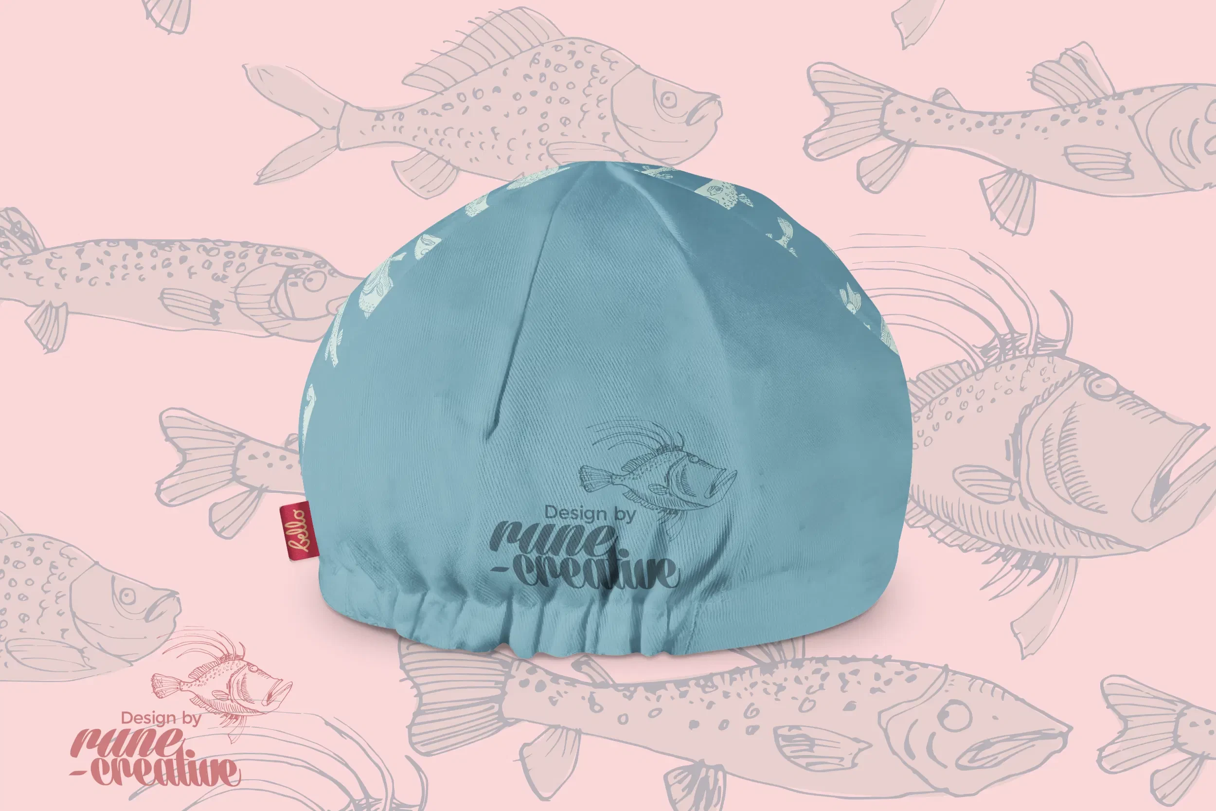 Bello Cotton Cycling Cap - Fishy Fish 5 Bello Cotton Cycling Cap - Fishy Fish - Image 3
