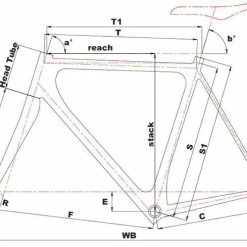Cinelli Laser Mia Carbon Road Frameset 14 Cinelli Laser Mia Carbon Road Frameset -Cycling Accessories Shop Geometrie LaserMia 2017