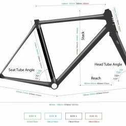 The Draft Hypatia Road Disc Bike - Lean Candy Red 17 The Draft Hypatia Road Disc Bike - Lean Candy Red -Cycling Accessories Shop HYPATIA geometry