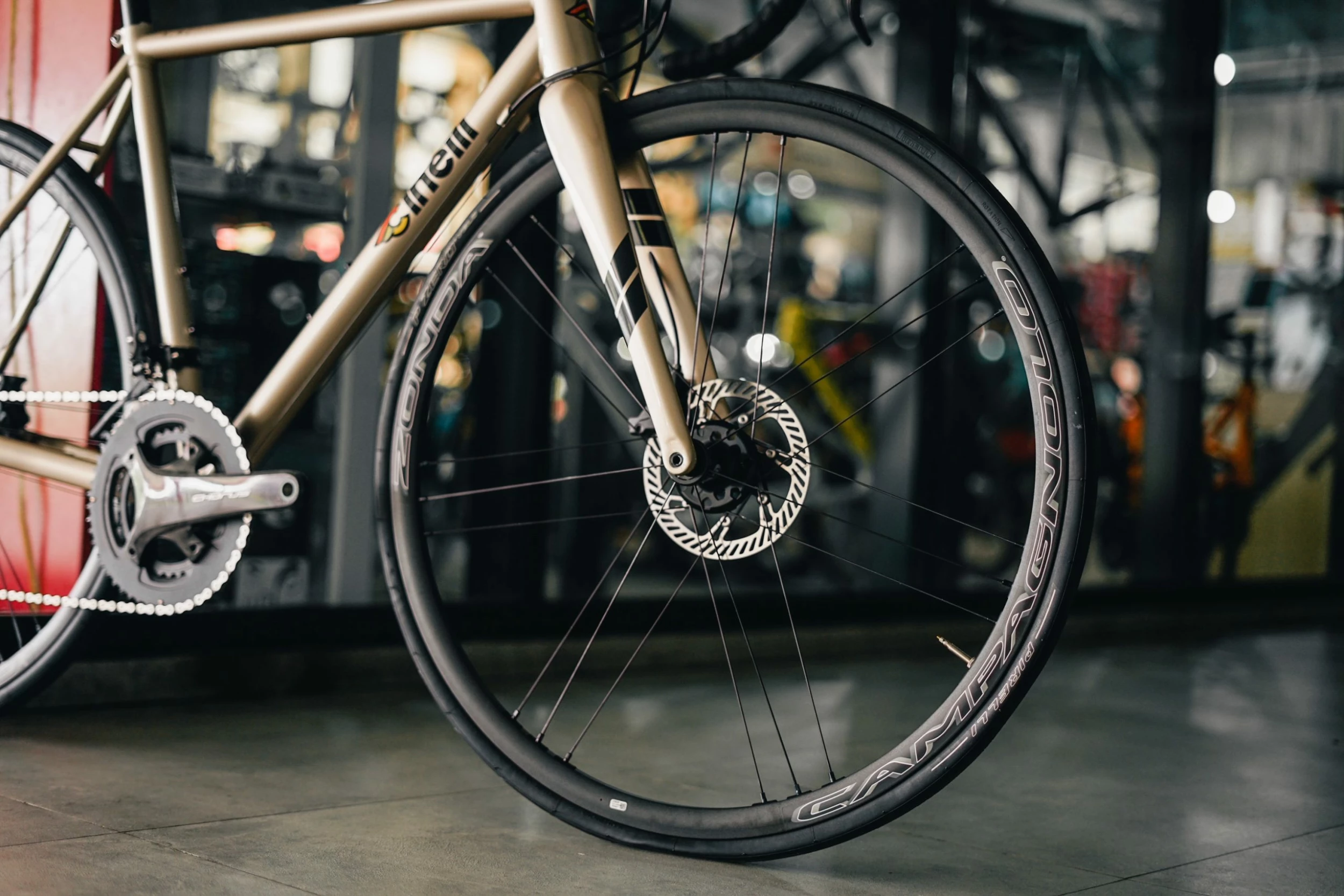 Cinelli Nemo Tig Road Bike Campagnolo Chorus - Champagne 10 Cinelli Nemo Tig Road Bike Campagnolo Chorus - Champagne - Image 8