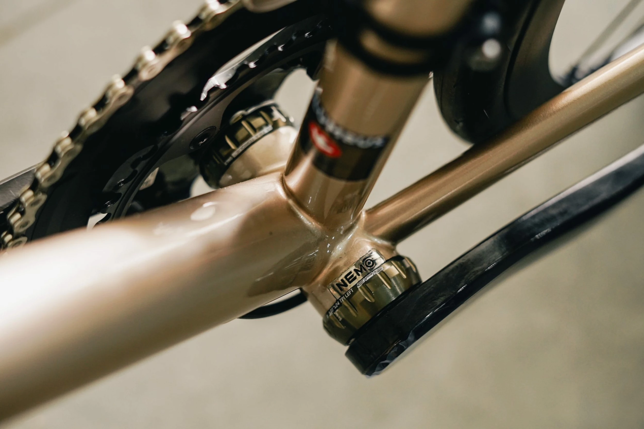 Cinelli Nemo Tig Road Bike Campagnolo Chorus - Champagne 17 Cinelli Nemo Tig Road Bike Campagnolo Chorus - Champagne - Image 15