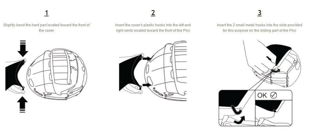 Overade Plixi Helmet Cover - Blue 7 Overade Plixi Helmet Cover - Blue - Image 5