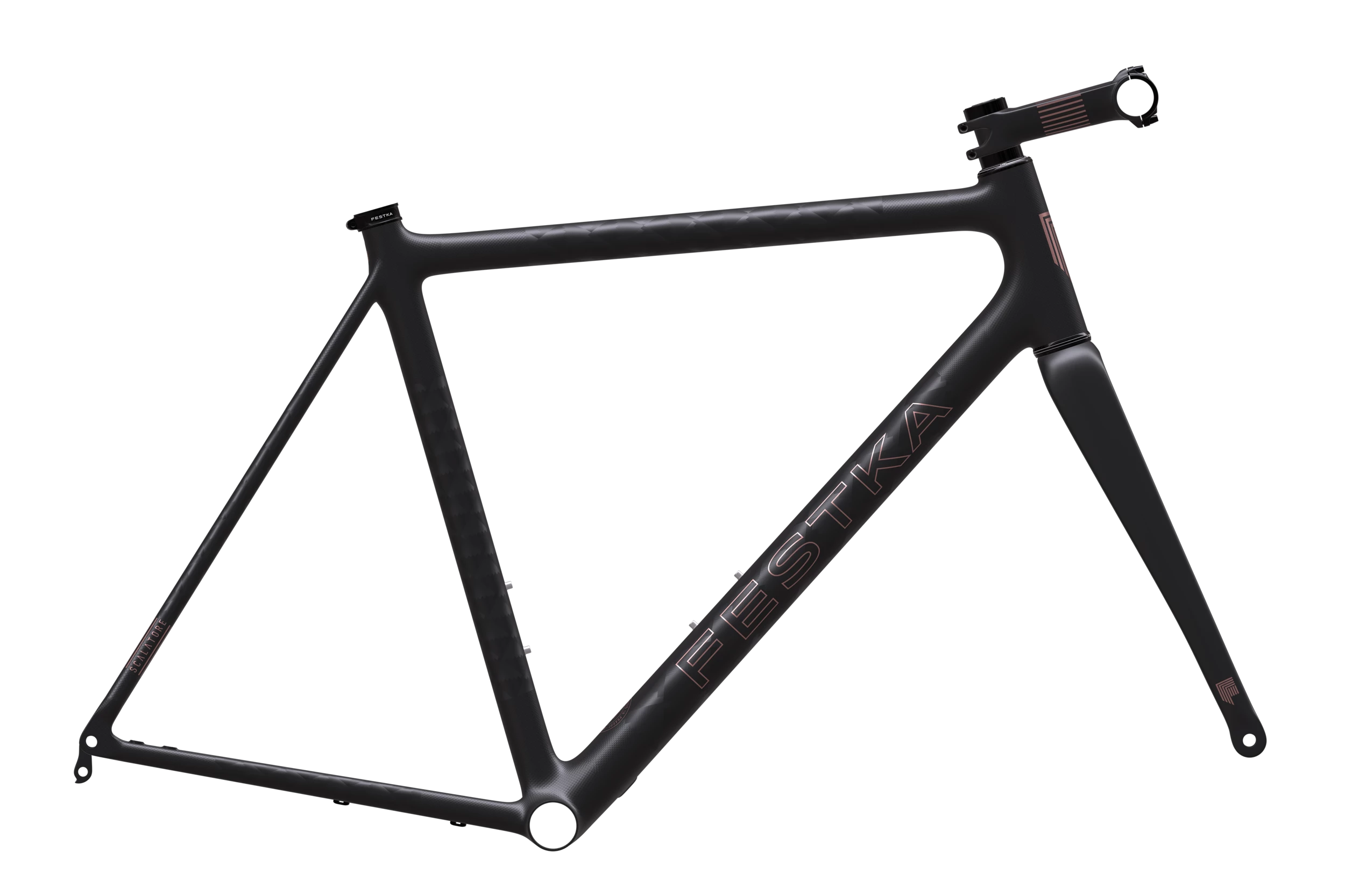 Festka Scalatore Carbon Road Disc Frameset - Rose Gold (SRAM ETAP Only) 3 Festka Scalatore Carbon Road Disc Frameset - Rose Gold (SRAM ETAP Only)