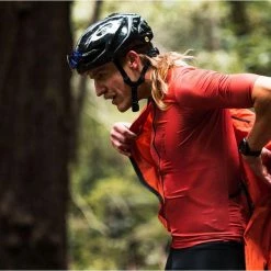 PEdALED Mirai All Weather Jacket - Brick Red -Cycling Accessories Shop all weather cycling jacket brick red mirai pedaled