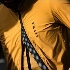 PEdALED Mirai All Weather Jacket - Honey -Cycling Accessories Shop all weather cycling jacket double zip honey mirai pedaled