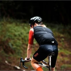 PEdALED Mirai All Weather Vest - Black -Cycling Accessories Shop all weather cycling vest back pocket black mirai pedaled