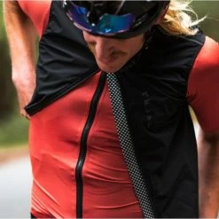 PEdALED Mirai All Weather Vest - Black -Cycling Accessories Shop all weather cycling vest front zip black mirai pedaled