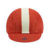 Chapeau! Lightweight Central Stripe Cap - Devon Red -Cycling Accessories Shop chapeau lightweight cap central stripe devon red front down copy 2