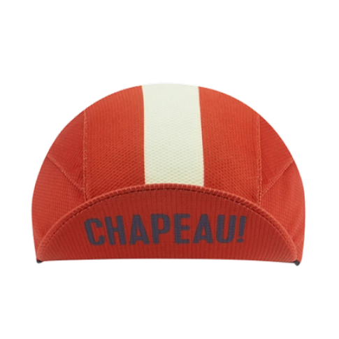 Chapeau! Lightweight Central Stripe Cap - Devon Red 4 Chapeau! Lightweight Central Stripe Cap - Devon Red - Image 2