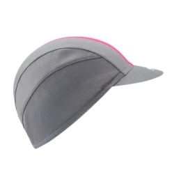 Chapeau! Lightweight Central Stripe Cap - Flint Grey -Cycling Accessories Shop chapeau lightweight cap central stripe flint grey side right copy