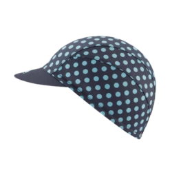Chapeau! Lightweight Polka Dot Cap - Deep Ocean 11 Chapeau! Lightweight Polka Dot Cap - Deep Ocean -Cycling Accessories Shop chapeau lightweight cap polka dot deep ocean side left copy 2