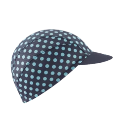 Chapeau! Lightweight Polka Dot Cap - Deep Ocean 12 Chapeau! Lightweight Polka Dot Cap - Deep Ocean -Cycling Accessories Shop chapeau lightweight cap polka dot deep ocean side right copy 2