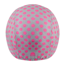 Chapeau! Lightweight Polka Dot Cap - Flint Grey -Cycling Accessories Shop chapeau lightweight cap polka dot flint grey back copy