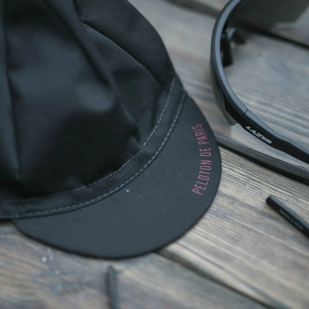 Peloton De Paris Black Flower Cycling Cap 7 Peloton De Paris Black Flower Cycling Cap - Image 5