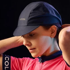 Le Col Cycling Cap - Navy/Gold -Cycling Accessories Shop detailslider 423 640x640 crop center result