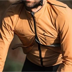 PEdALED Mirai All Weather Jacket - Honey -Cycling Accessories Shop double zip cycling jacket honey mirai pedaled