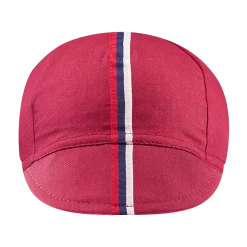 Chapeau! 3 Stripe Cotton Cap - Devon Red