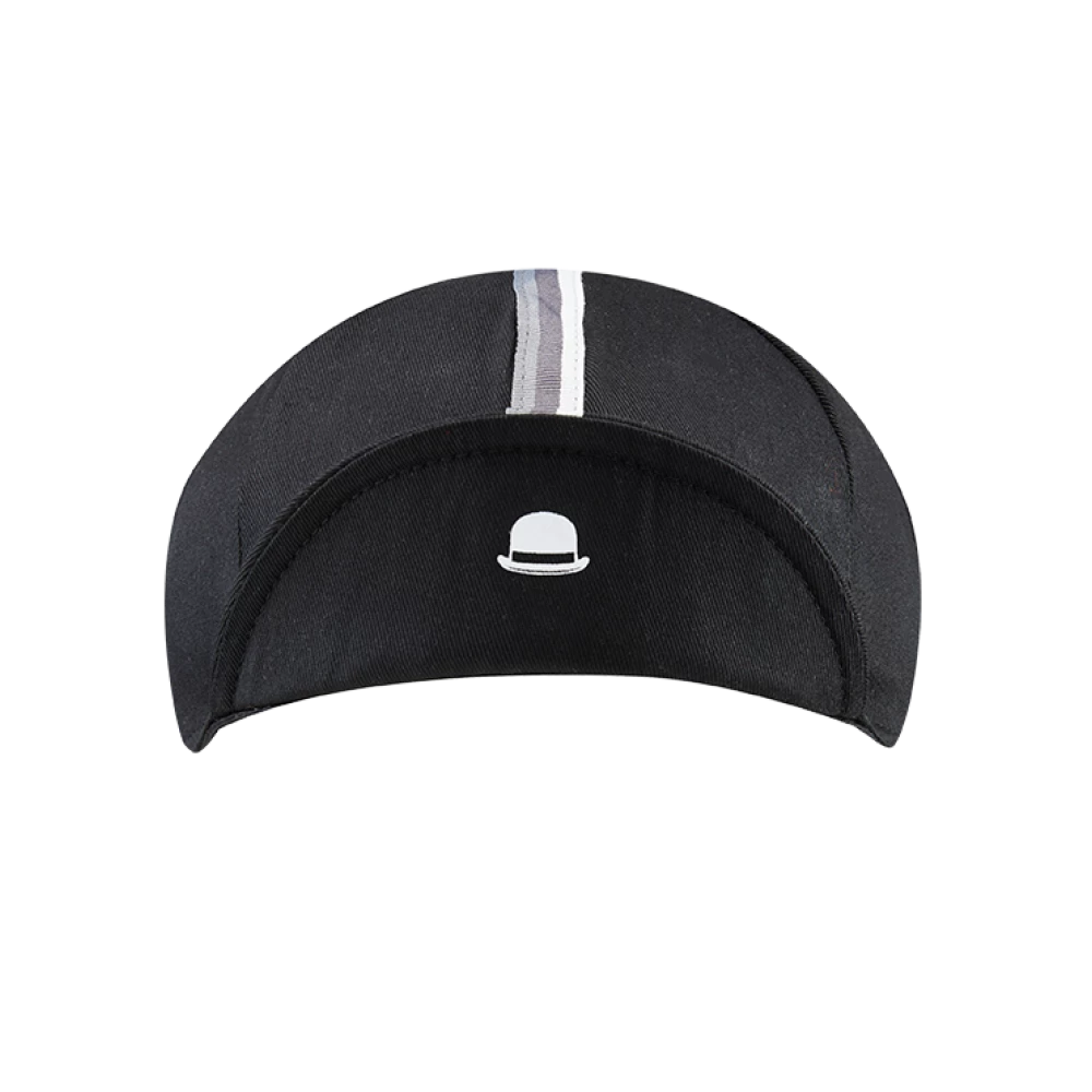 Chapeau! 3 Stripe Cotton Cap - Black 4 Chapeau! 3 Stripe Cotton Cap - Black - Image 2