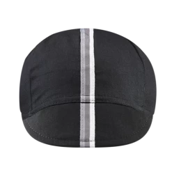 Chapeau! 3 Stripe Cotton Cap - Black