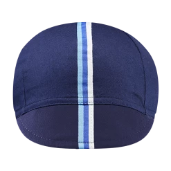 Chapeau! 3 Stripe Cotton Cap - Deep Ocean