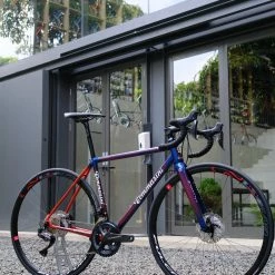 Tommasini Fire Road Disc Bike With Shimano Ultegra Di2 - Red Blue Faded