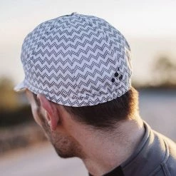 Isadore Climber's Cap - Black/White 15 Isadore Climber's Cap - Black/White -Cycling Accessories Shop isadore.com 557 climbers cap fuji 2 2 4342 w1500 h1000 crop flags1 v2