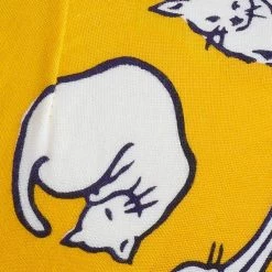 PEdALED Japanese Bandana Cap - Cat Ochre -Cycling Accessories Shop japanese bandana cycling cap ochre cats fabric pedaled