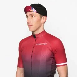 Peloton De Paris Black Flower Cycling Cap