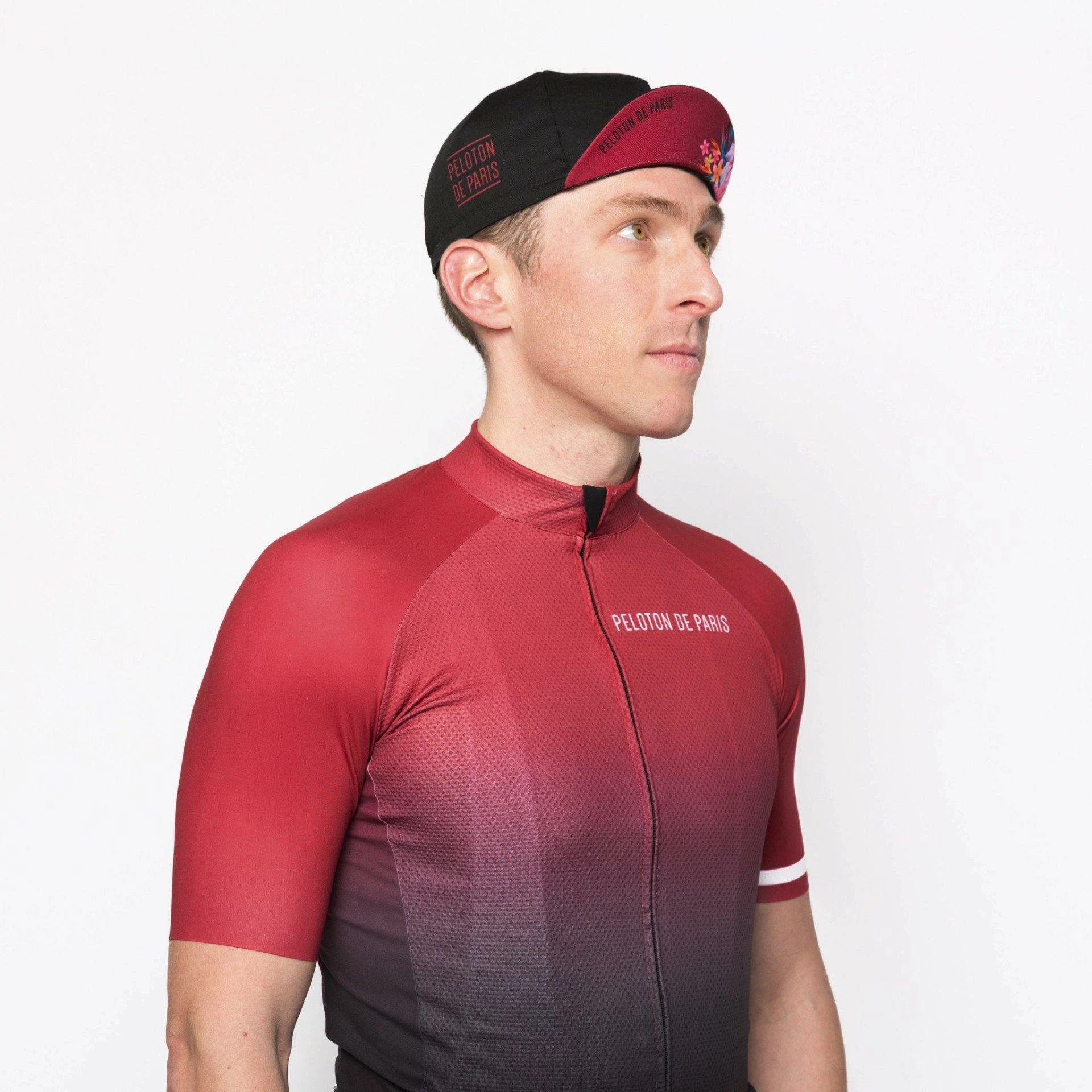 Peloton De Paris Black Flower Cycling Cap 5 Peloton De Paris Black Flower Cycling Cap - Image 3