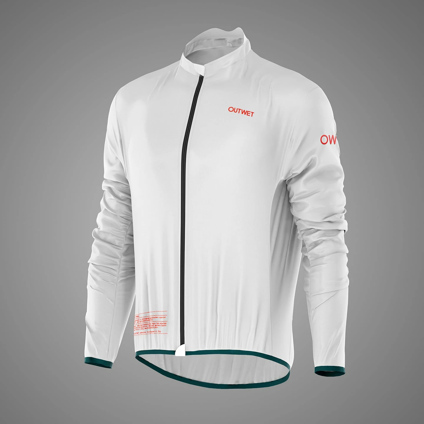 Outwet Wind Jacket-WPT - White/Red Logo 4 Outwet Wind Jacket-WPT - White/Red Logo - Image 2