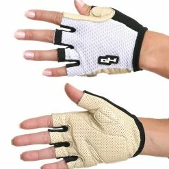 G4 Summer Leather Gloves - White