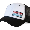 CHPT3 Stripe Cap - White -Cycling Accessories Shop white red patch cap x2000 acaa23c4 2930 49f0 bbe3 78125195357f
