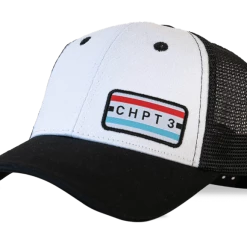 CHPT3 Stripe Cap - White